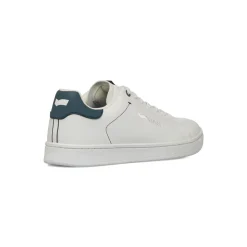 Sneakers bianche con dettaglio blu da Uomo e con logo Gas