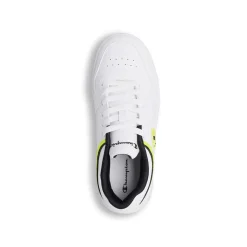 Sneakers bianche con dettagli neri e gialli da ragazzo Champion GS Low