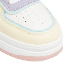 Sneakers bianche con inserti multicolore da Donna Lora Ferres