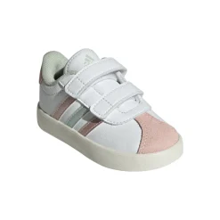 Sneakers bianche da Bambina con chiusura a strappo VL COURT 3.0 adidas