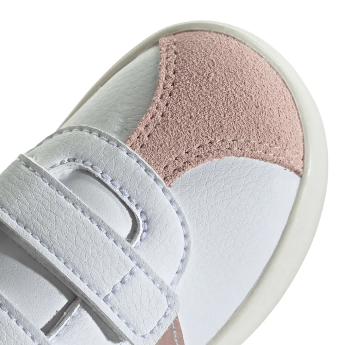 Sneakers bianche da Bambina con chiusura a strappo VL COURT 3.0 adidas