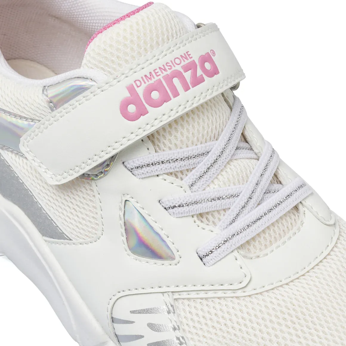 Sneakers bianche da Bambina con inserti animalier Dimensione Danza