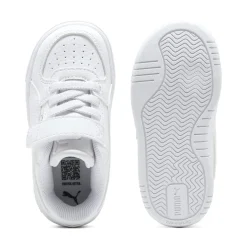 Sneakers bianche da Bambina con strappo Puma Caven III