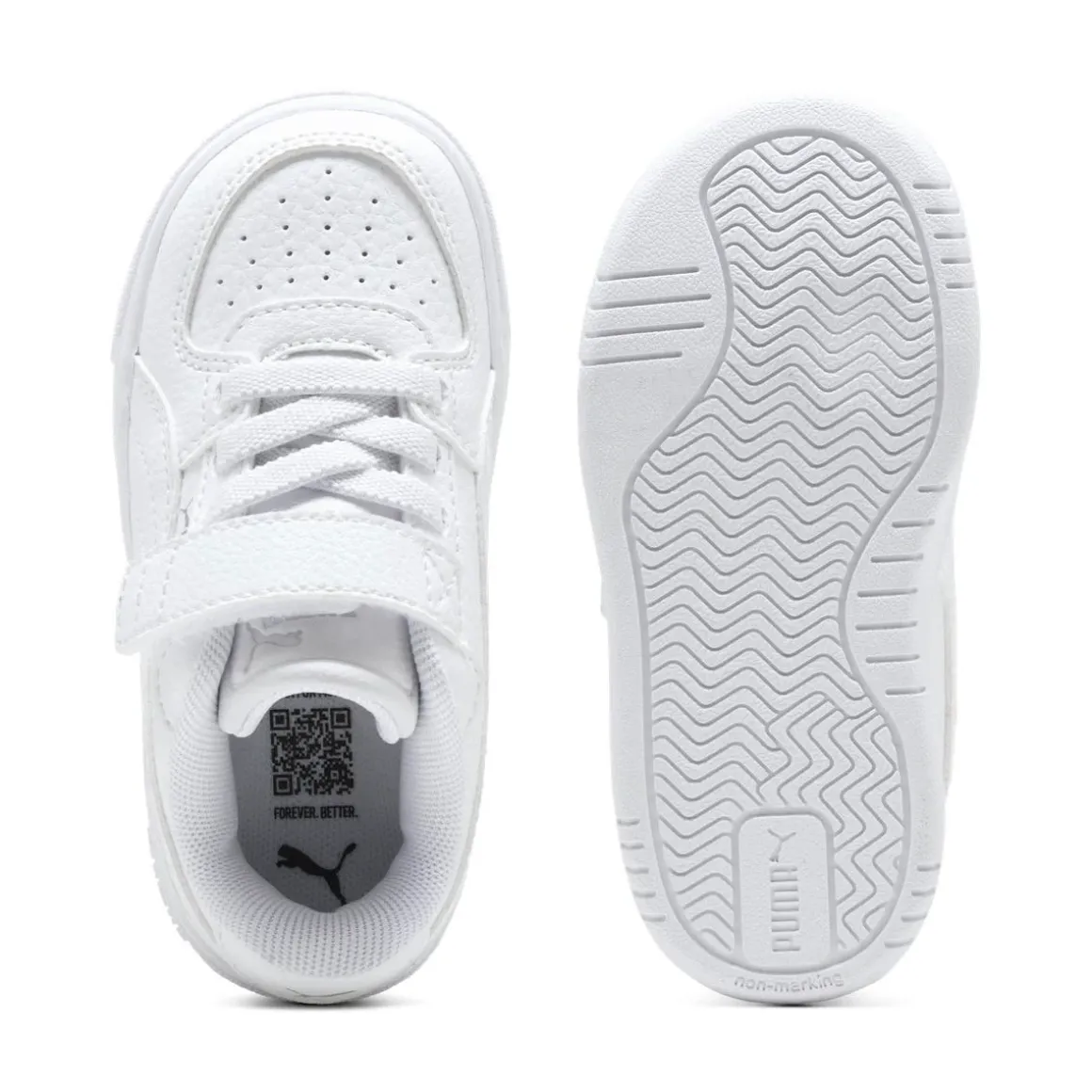 Sneakers bianche da Bambina con strappo Puma Caven III