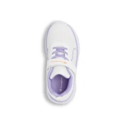 Sneakers bianche da Bambina con strappo e dettagli lilla Champion