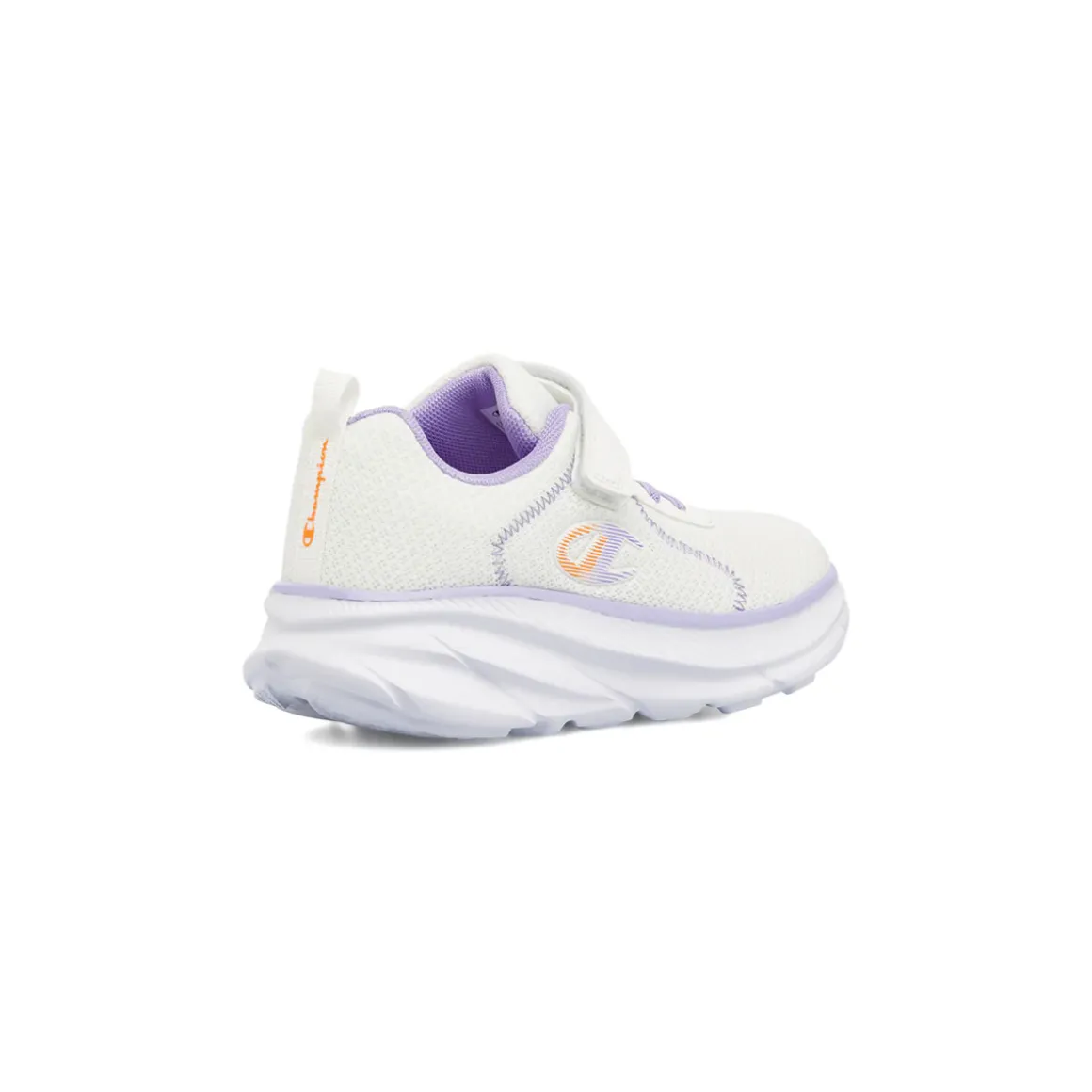 Sneakers bianche da Bambina con strappo e dettagli lilla Champion