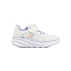 Sneakers bianche da Bambina con strappo e dettagli lilla Champion
