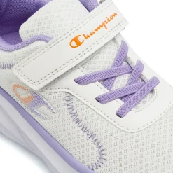 Sneakers bianche da Bambina con strappo e dettagli lilla Champion