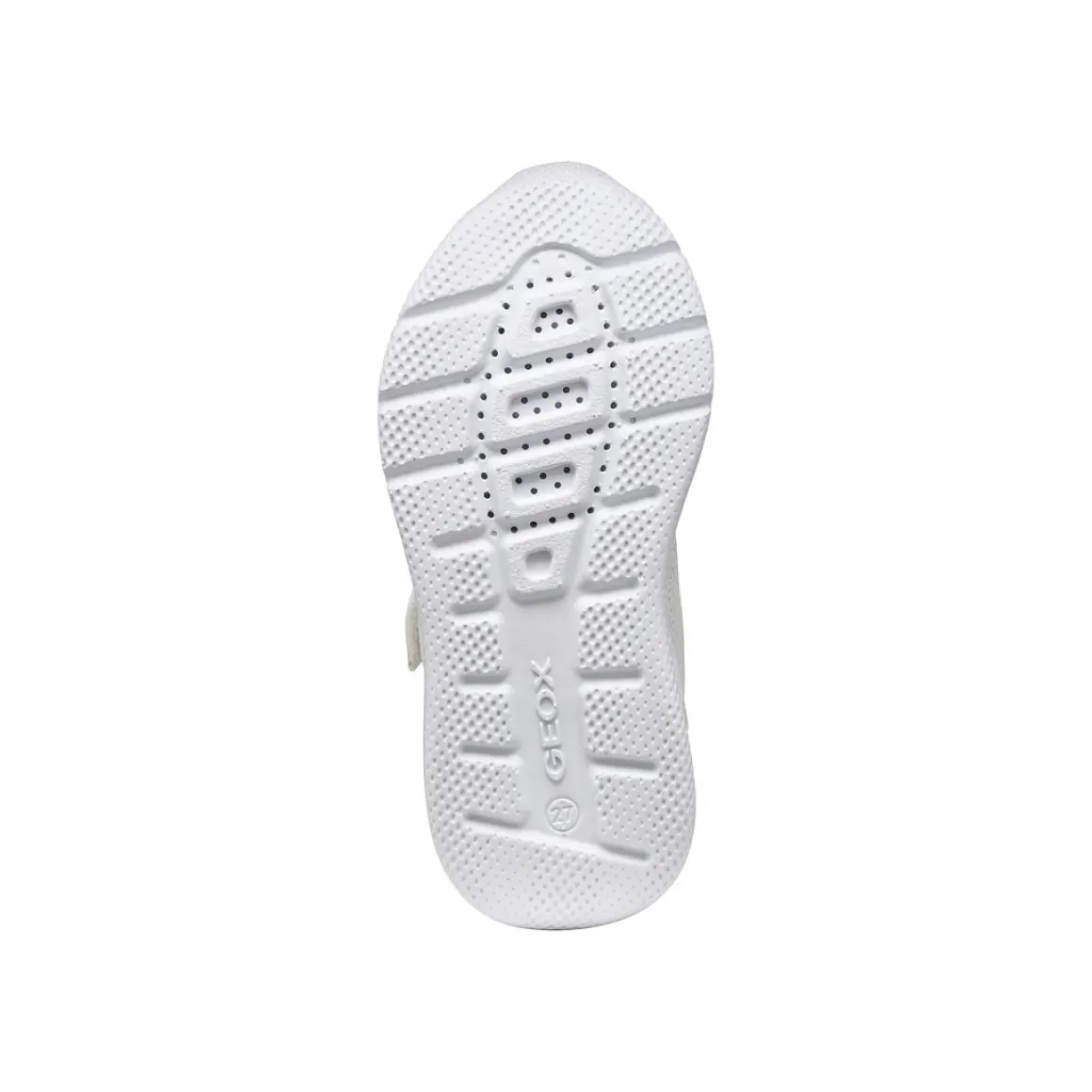 Sneakers bianche da Bambina con suola traspirante e stella Geox