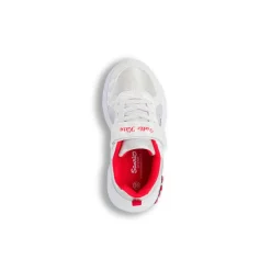 Sneakers bianche da bambina con glitter e luci Hello Kitty