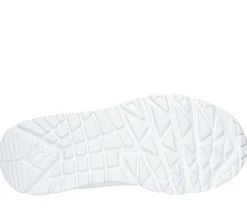 Sneakers bianche da bambina con soletta Memory Foam Skechers Uno Lite - Easy Zip