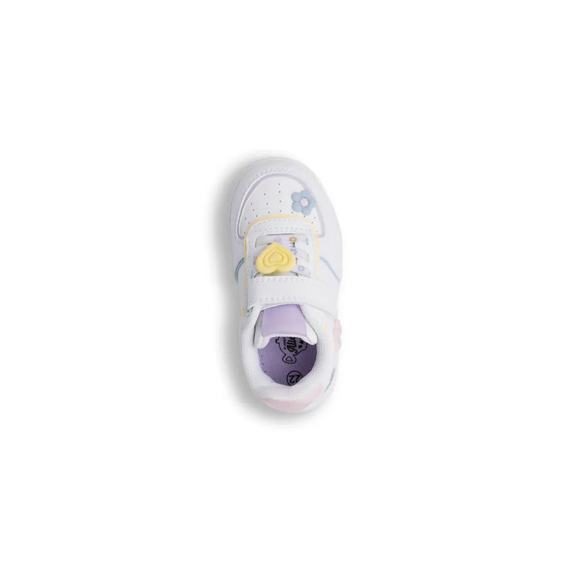 Sneakers bianche da Bambina con fiori Le scarpe di Alice