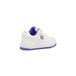 Sneakers bianche da Bambina con logo glitter e strappo Champion