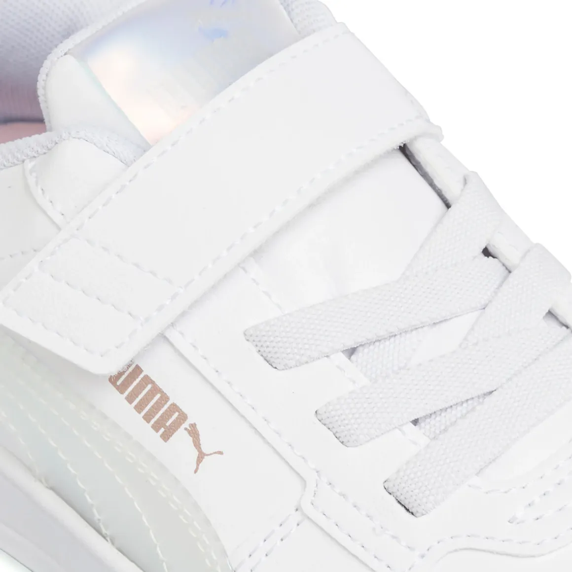 Sneakers bianche da Bambina con chiusura a strappo Puma