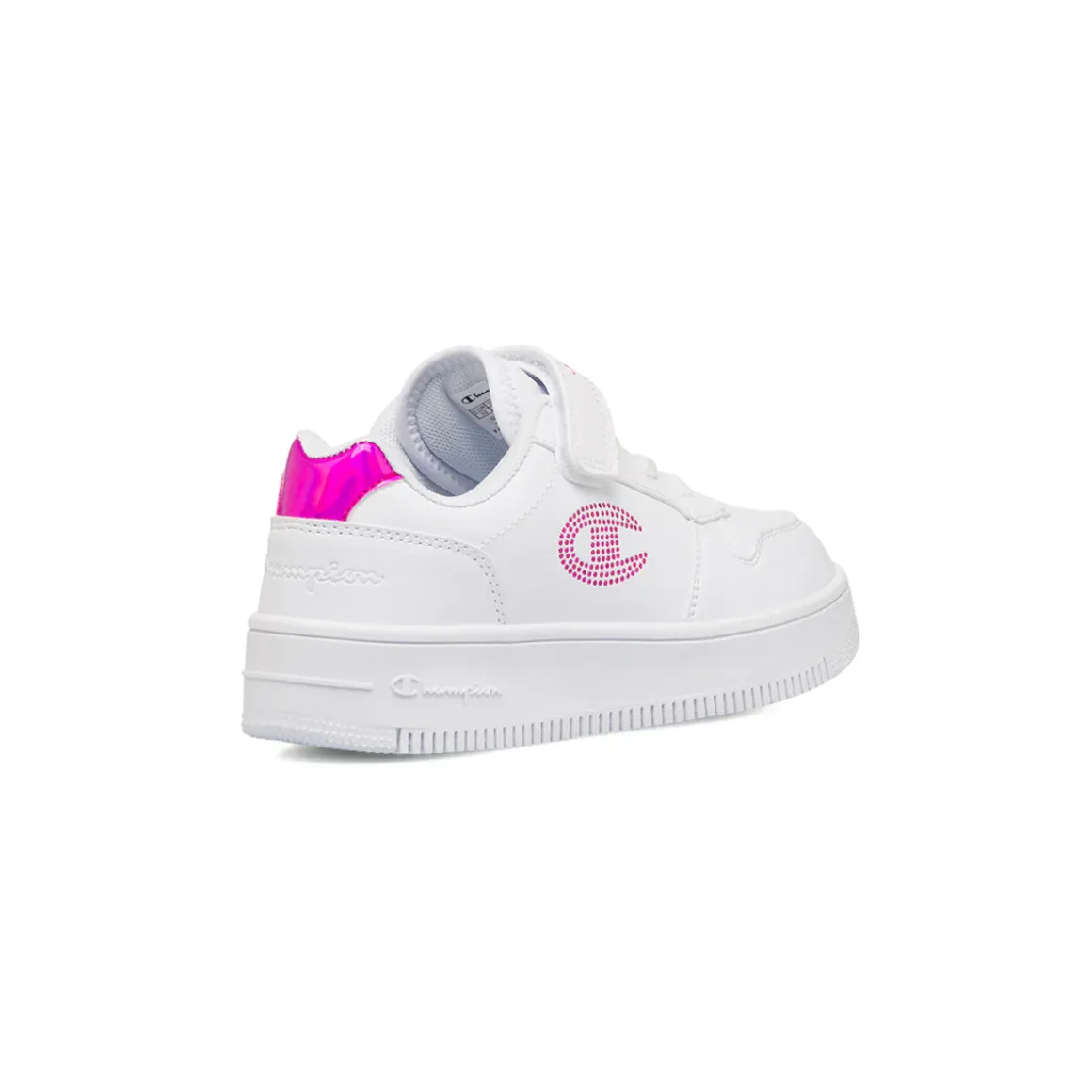 Sneakers bianche da Bambina con dettaglio logo glitter Champion Platform