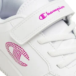 Sneakers bianche da Bambina con dettaglio logo glitter Champion Platform