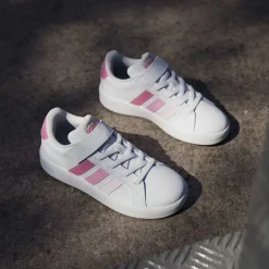 Sneakers bianche da Bambina con dettagli rosa adidas Grand Court 3.0