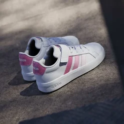Sneakers bianche da Bambina con dettagli rosa adidas Grand Court 3.0