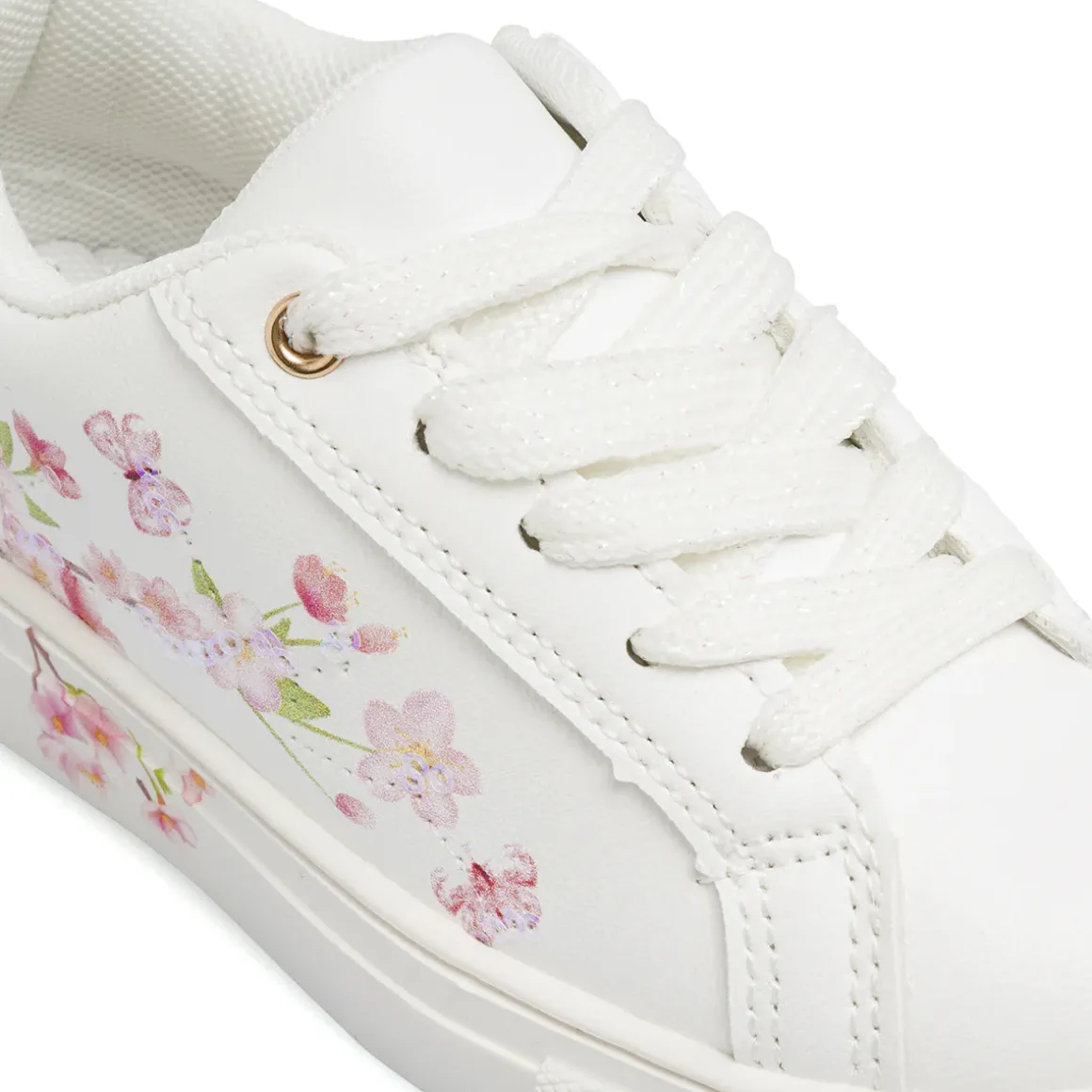 Sneakers bianche da Bambina con fantasia floreale Dieci Baci