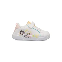 Sneakers bianche da Bambina con dettagli colorati Dieci Baci