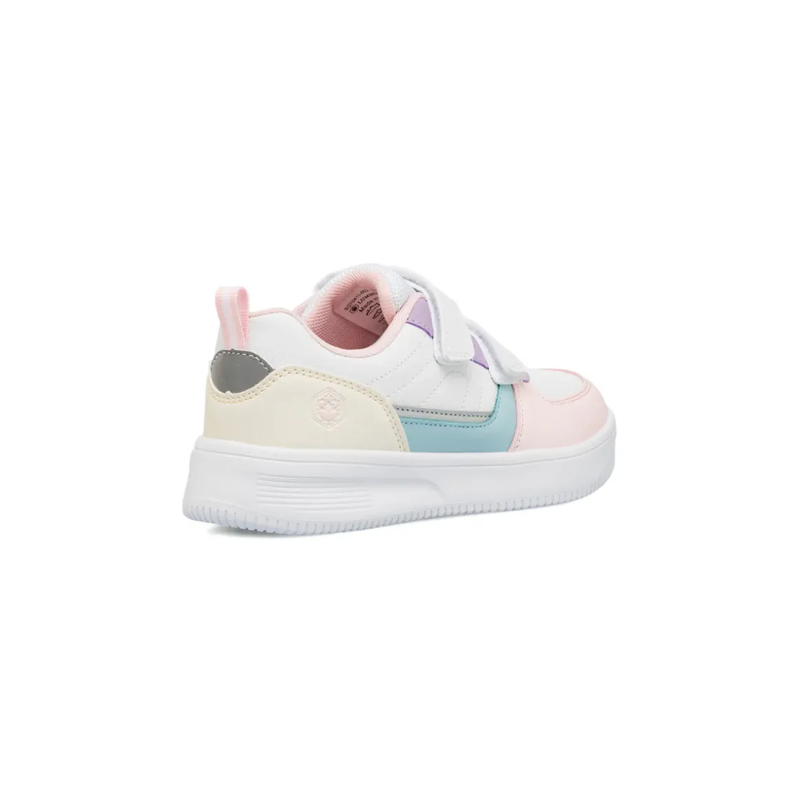 Sneakers Bianche da Bambina con Chiusura a Strappo Lumberjack