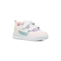 Sneakers Bianche da Bambina con Chiusura a Strappo Lumberjack