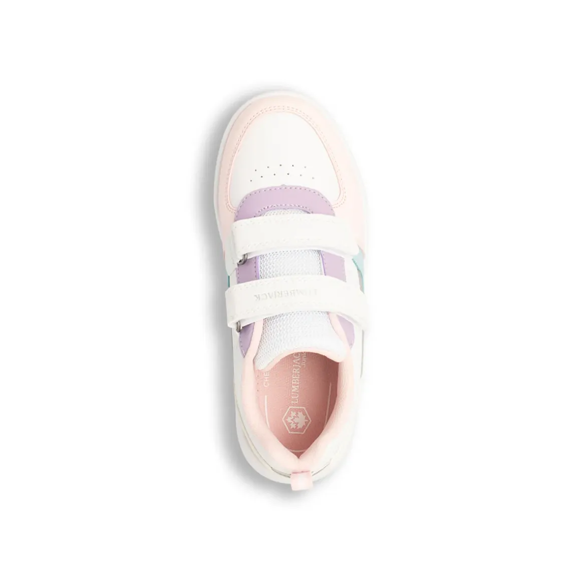 Sneakers Bianche da Bambina con Chiusura a Strappo Lumberjack