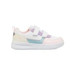 Sneakers Bianche da Bambina con Chiusura a Strappo Lumberjack