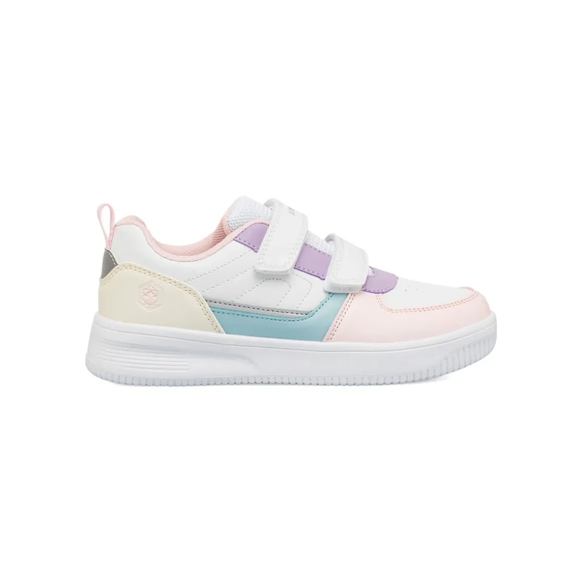 Sneakers Bianche da Bambina con Chiusura a Strappo Lumberjack
