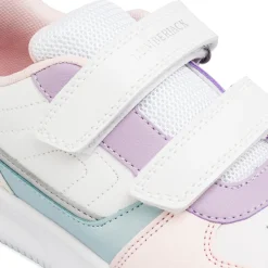 Sneakers Bianche da Bambina con Chiusura a Strappo Lumberjack