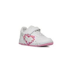 Sneakers bianche da Bambina e Ragazza con stampa cuore a contrasto Dieci Baci