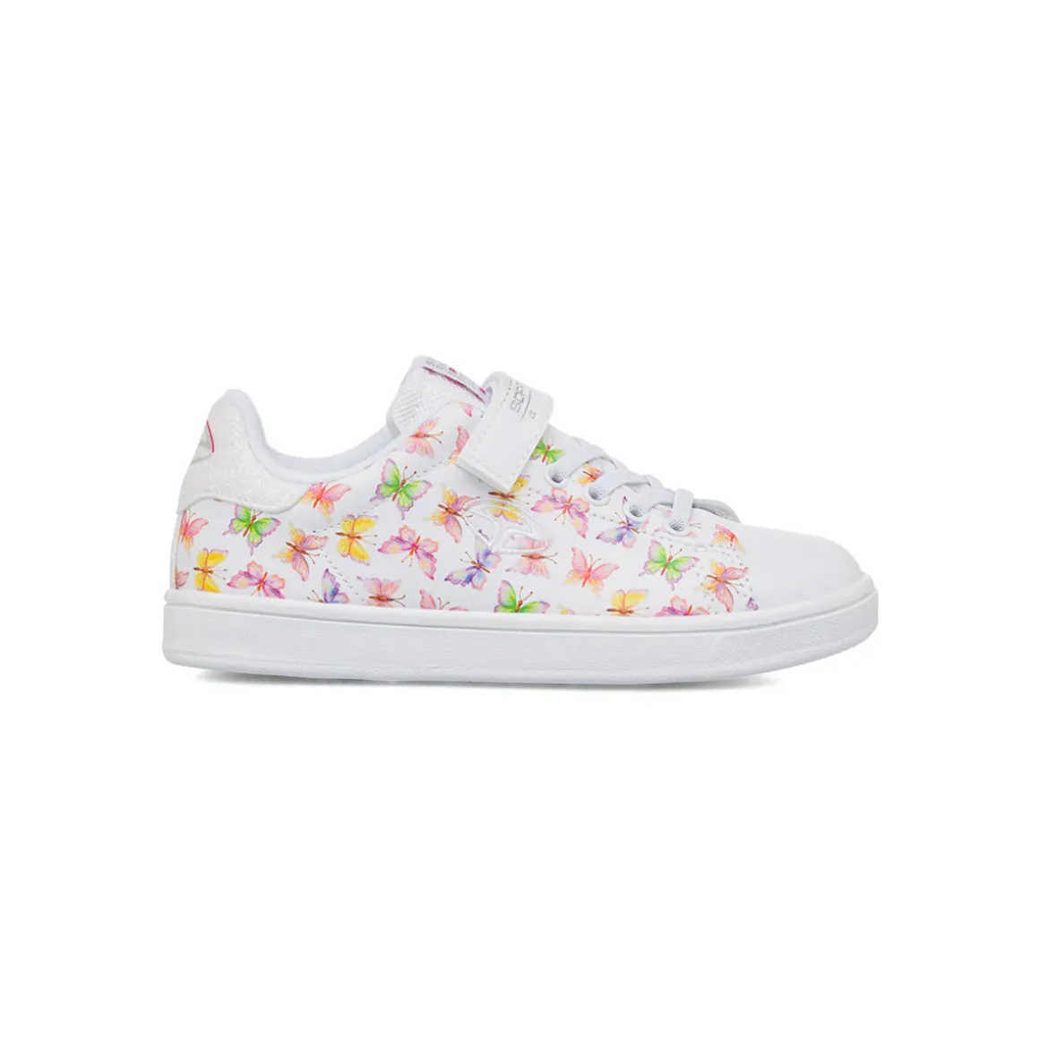 Sneakers Bianche da Bambina e Ragazza Soprani Sport con stampa farfalle
