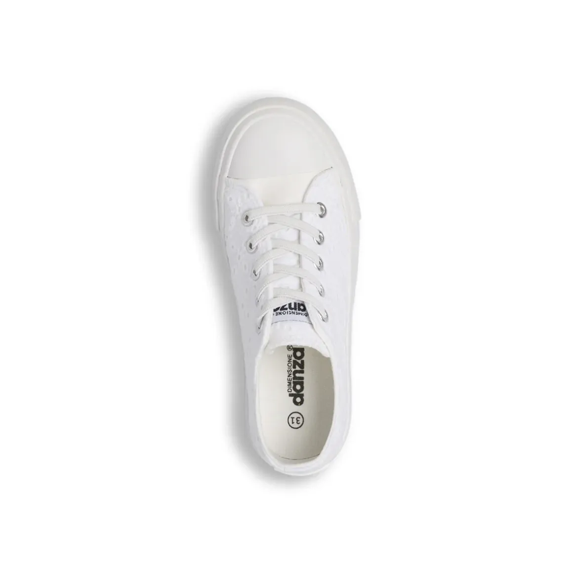 Sneakers Bianche da Bambina effetto pizzo Dimensione Danza