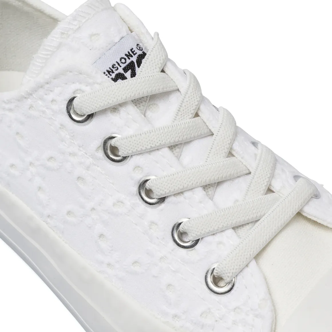 Sneakers Bianche da Bambina effetto pizzo Dimensione Danza