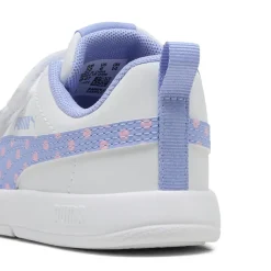 Sneakers Bianche da Bambina Primi Passi con dettagli lilla Puma