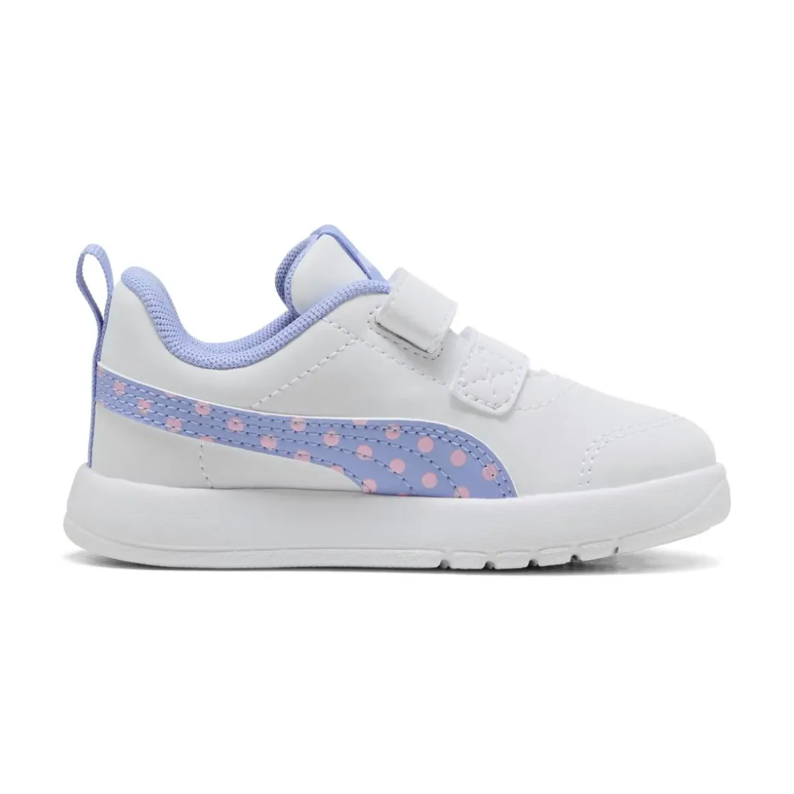 Sneakers Bianche da Bambina Primi Passi con dettagli lilla Puma