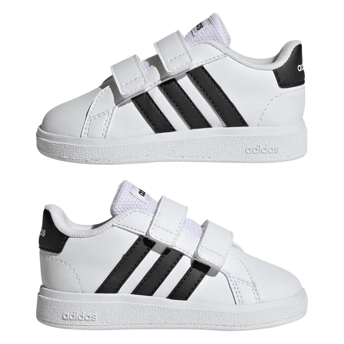 Sneakers bianche da Bambino adidas Grand Court 2.0 con strappo