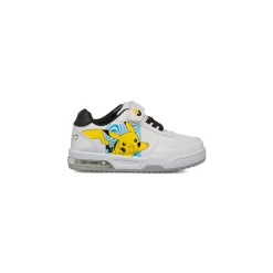Sneakers bianche da Bambino con luci con logo Pikachu
