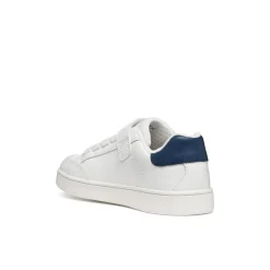 Sneakers bianche da Bambino con suola traspirante e strappo Geox