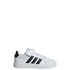 Sneakers bianche da Bambino con logo nero adidas Grand Court 3.0