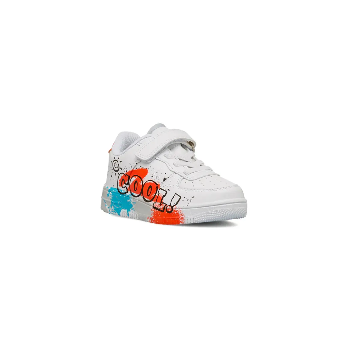 Sneakers bianche da bambino con stampa 'Cool!' Space Boy
