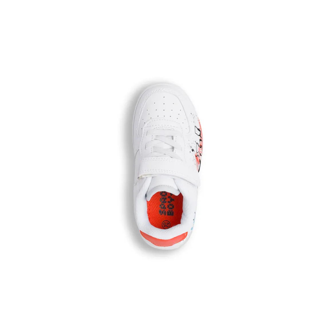 Sneakers bianche da bambino con stampa 'Cool!' Space Boy