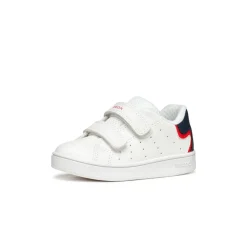 Sneakers bianche da Bambino con doppi strappi e suola traspirante Geox