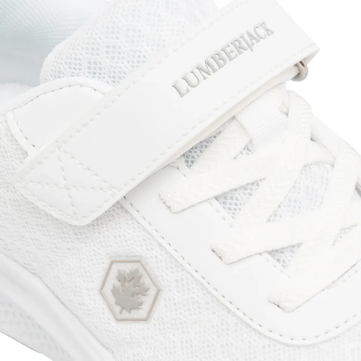 Sneakers Bianche da Bambino con chiusura a strappo Lumberjack