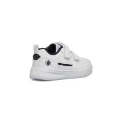 Sneakers bianche da bambino con logo laterale Lumberjack Finster PS