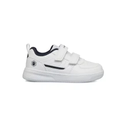Sneakers bianche da bambino con logo laterale Lumberjack Finster PS