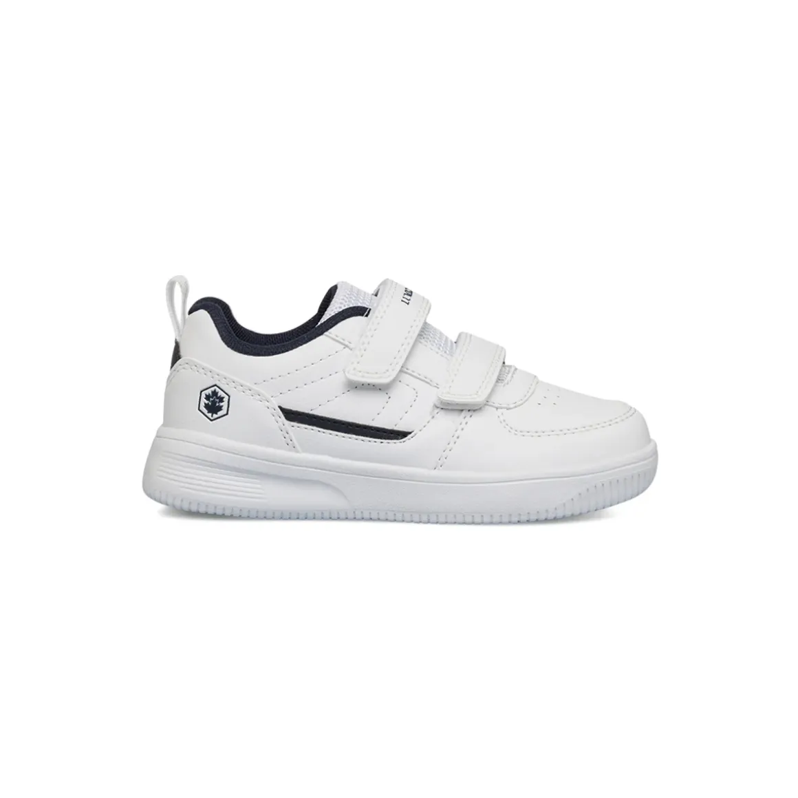 Sneakers bianche da bambino con logo laterale Lumberjack Finster PS