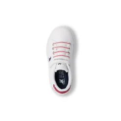Sneakers bianche da Bambino con logo U.S. Grand Polo