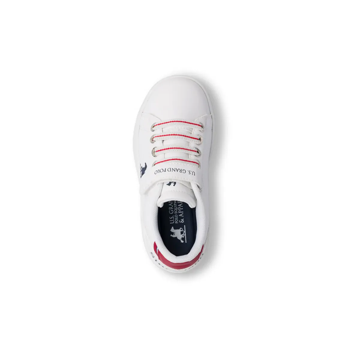 Sneakers bianche da Bambino con logo U.S. Grand Polo