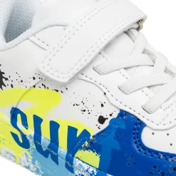 Sneakers bianche da Bambino con schizzi di colore Space Boy
